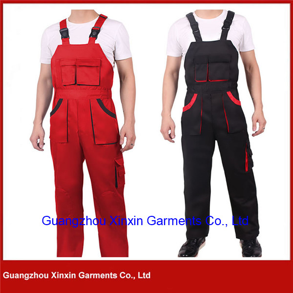 Bib Pants Workwear with Pockets Multi-function Protection Coverall (W553)