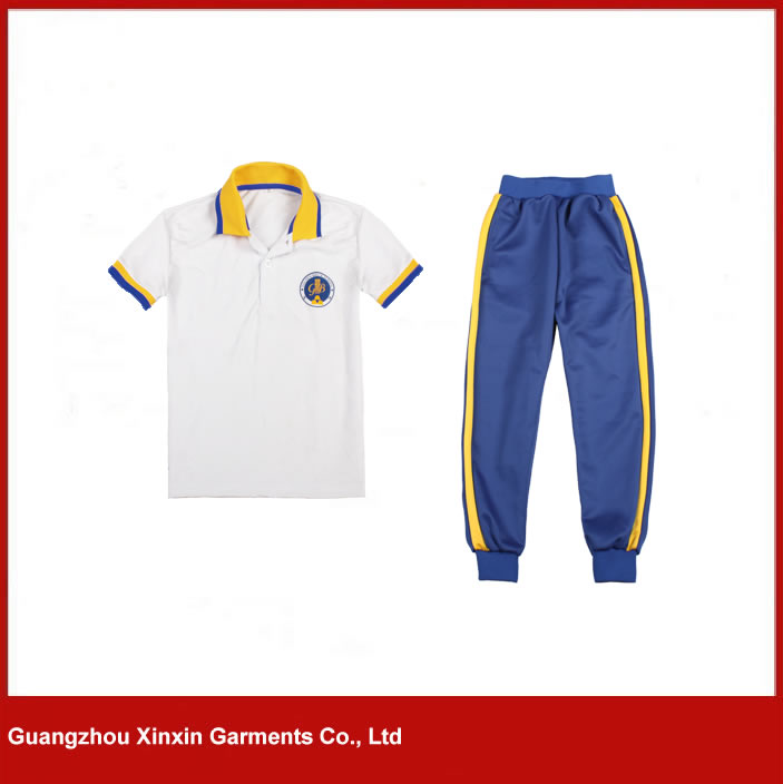 2016 latest western style 100%cotton primary kindergarden school kids uniforms(U24)