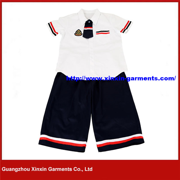 Formal Custom School Shirt School Uniform for School Students Pants and Skirts Made in China (U103)