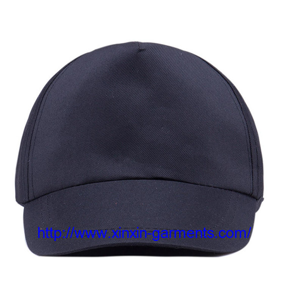 Custom Black New Plain Cotton Hats 6 Panel Baseball Cap M01