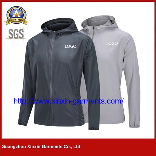 Custom Logo Plus Size Men's Sports Football Jackets, China Cheap Women Polyester Jacket (J561)