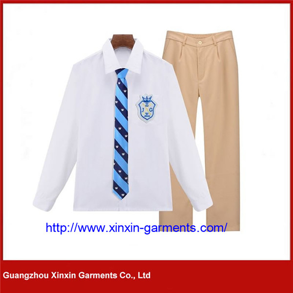 Custom Made Eco-friendly 100% Cotton Elegant Custom Primary School Uniform (U70)
