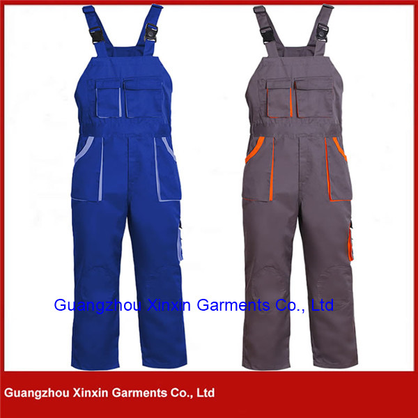 Men's Construction Work Clothes Uniforms Bib pants Suit Industrial Coverall Workwear (W554)