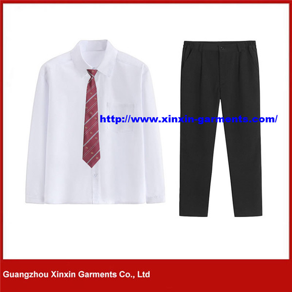 Wholesale School Clothes Chinese High School Students' White Shirts and Uniforms (U142)