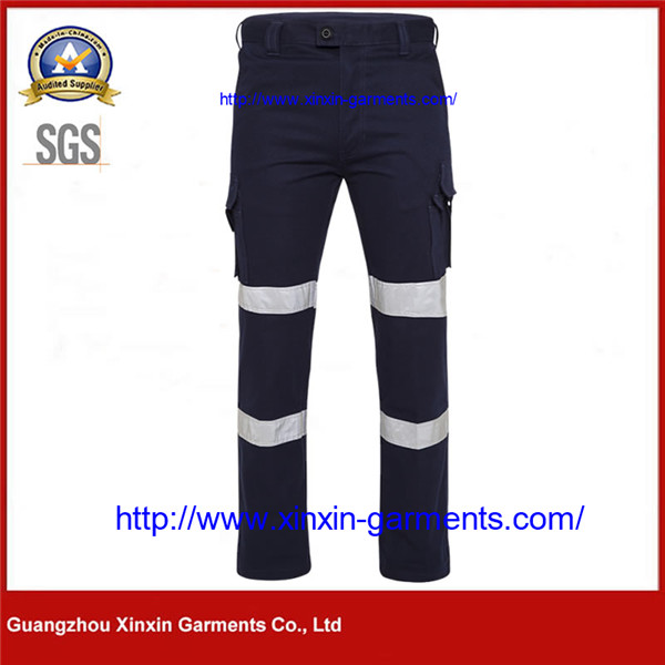 Cotton Drill Cargo Taped Work Pants – Navy W2430