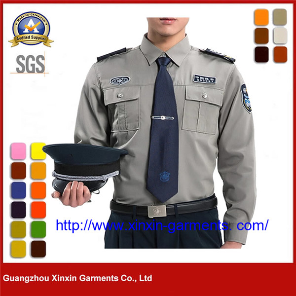 Wholesale design guard company officer dress shirt and trousers patrol set security uniform​ W2821