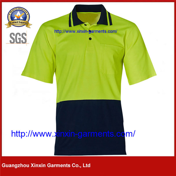 Wholesale Security Yellow Green Strap Reflective China Safety shirt Clothing with Pocket​ W2511